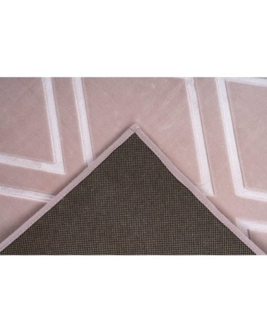 Tapis en polyester rose 80x300