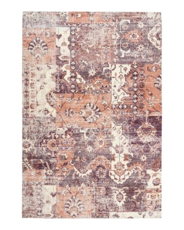 Tapis en coton multicolore et marron 160x230