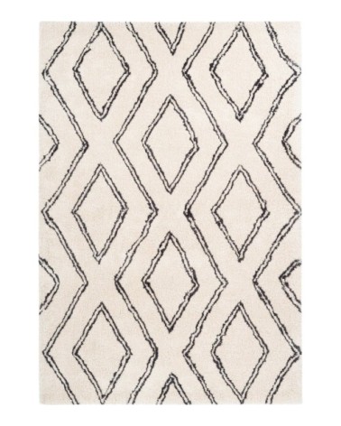 Tapis en polyester ivoire 200x290