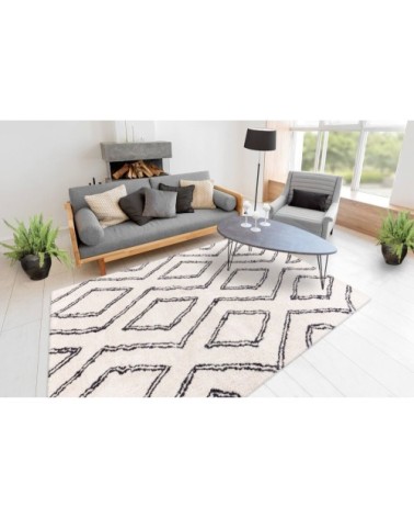 Tapis en polyester ivoire 200x290