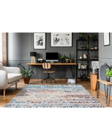 Tapis en polyester multicolore 80x150