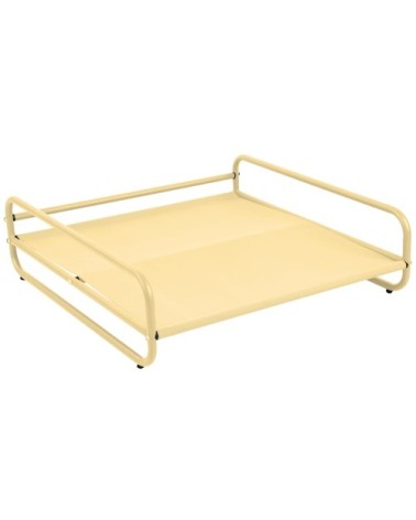Structure pour fauteuil et pouf de salon de jardin modulable jaune