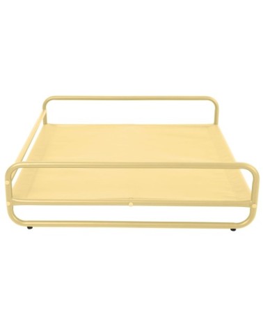 Structure pour fauteuil et pouf de salon de jardin modulable jaune