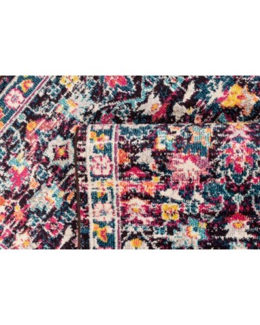 Tapis salon moderne en laine artificielle bleu pétrole 200X290