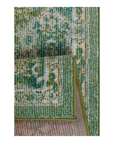 Tapis salon moderne en laine artificielle vert  120X170