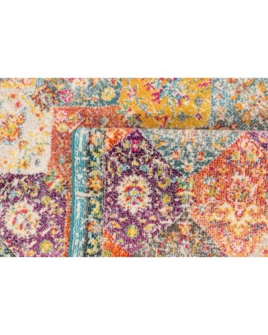 Tapis salon moderne en laine artificielle multicolore 200X290