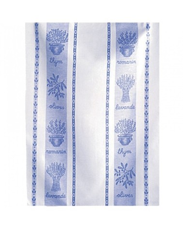 Torchon en coton violet 50x75