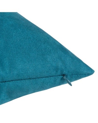 Coussin en suédine bleu de saxe 40x40, OEKO-TEX®