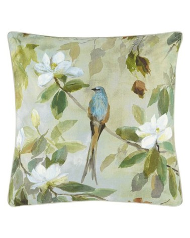 Taie d'oreiller imprimée en percale de coton bleu