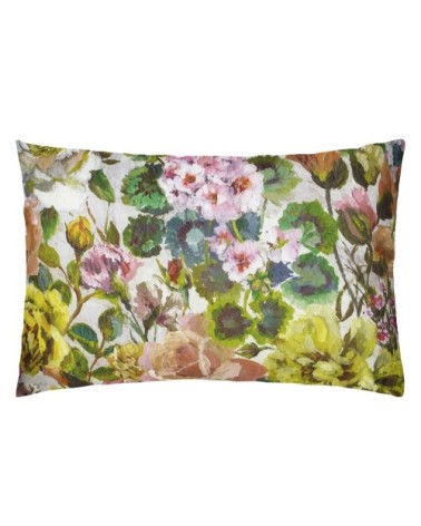 Taie d'oreiller imprimée en satin de coton multicolore