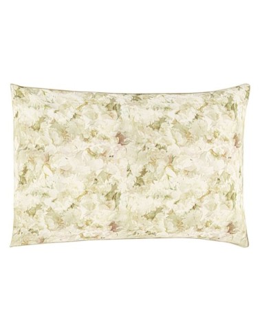 Taie d'oreiller imprimée en percale de coton rose