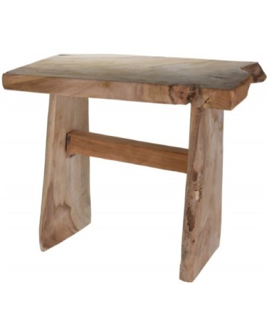 Tabouret rustique en teck