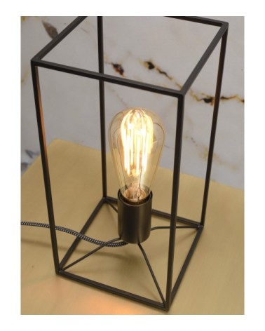 Lampe table noire H30cm