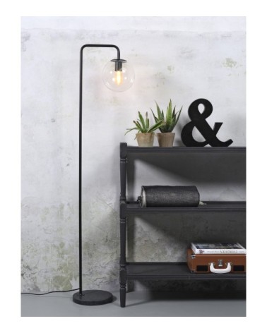 Lampadaire noir H156cm