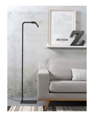 Lampadaire noir H142cm