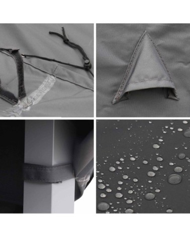 Housse de protection  235x135cm gris foncé polyester pour tables