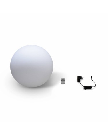 Boule led 40cm  sphère décorative lumineuse, D40cm, blanc chaud