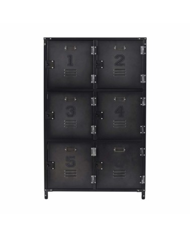 Cabinet de rangement industriel 6 casiers en métal