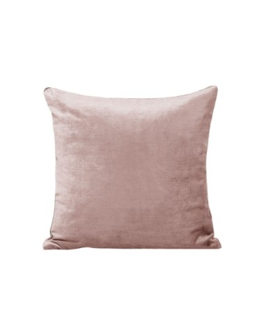 Housse de coussin 50x50 cm Rose poudré et taupe