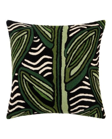 Housse de coussin 40x40 cm Noir et melèze