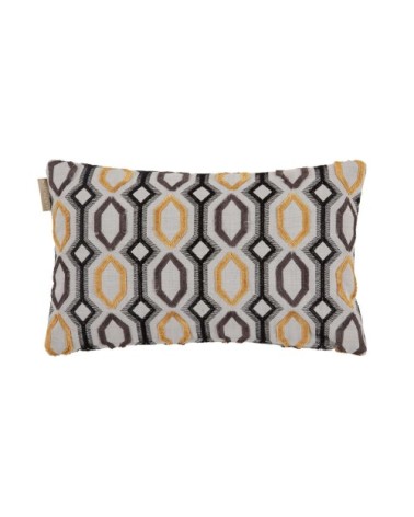 Housse de coussin 28x47 cm Gris et ocre