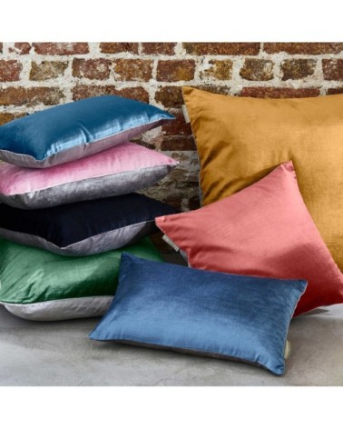 Housse de coussin 40x60 cm Vert pin et taupe