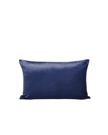 Housse de coussin 28x47 cm Bleu nuit et taupe