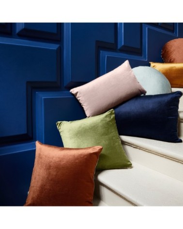 Housse de coussin 28x47 cm Bleu nuit et taupe