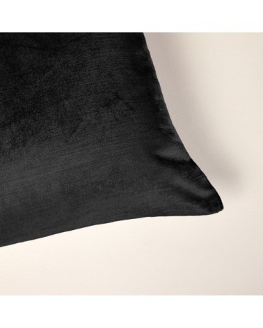 Housse de coussin 40x60 cm Noir et taupe