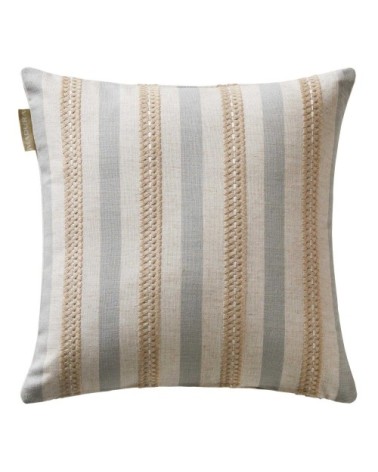 Housse de coussin 40x40 cm Naturel et bleu
