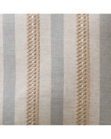 Housse de coussin 40x40 cm Naturel et bleu