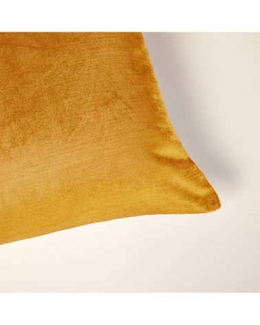 Housse de coussin 28x47 cm Miel et taupe