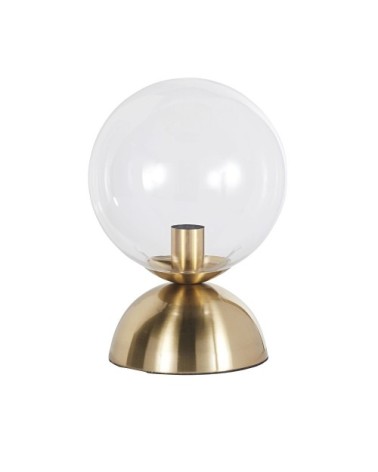Lampe en métal doré et globe en verre H36