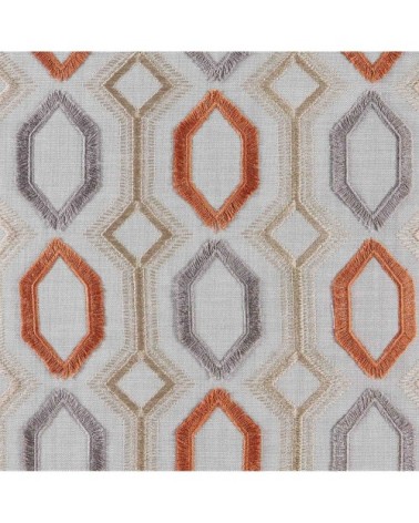 Housse de coussin 28x47 cm Gris et orange brulée