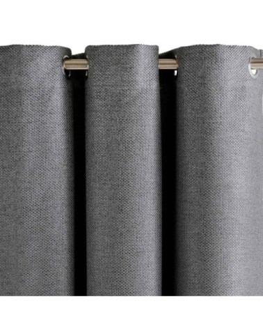 Rideau à oeillets 145x220 cm Plomb