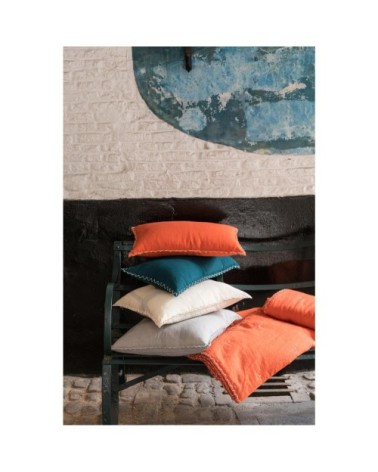 Coussin  en coton marmelade 45 x 45