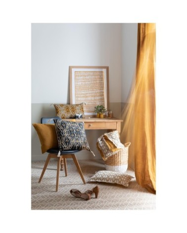 Coussin uni  en lin bronze 40 x 65