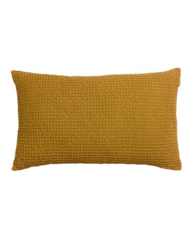 Coussin stonewashed  en coton bronze 30 x 50