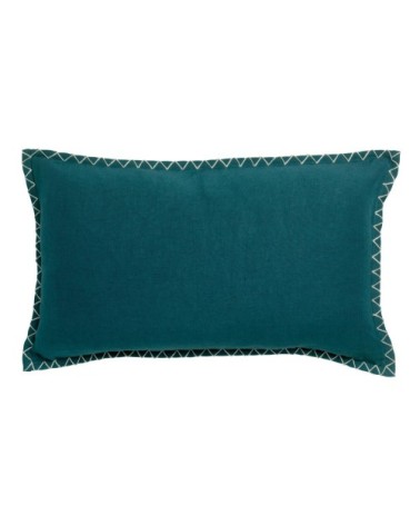 Coussin  en coton paon 30 x 50