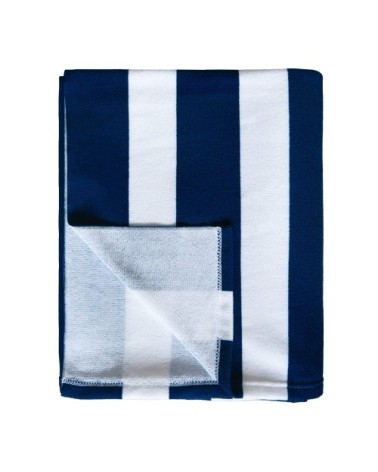 Serviette de plage XL microfibre - Rayada Marine - 140x170cm - 220g/m²