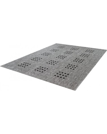 Tapis extérieur polypropylène argent 80x230