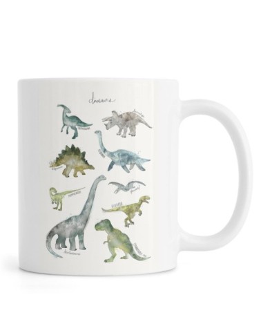 Mug en céramique en blanc ivoire & bleu