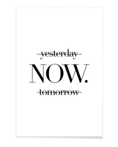 Affiche blanc & noir 30x45