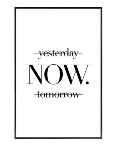 Affiche dans cadre standard (noir) blanc & noir 20x30