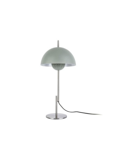 Lampe à poser champignon en métal vert d'eau