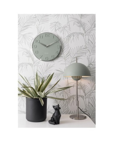 Lampe à poser champignon en métal vert d'eau