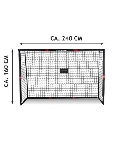 But de football noir métal h85xl160xl240cm