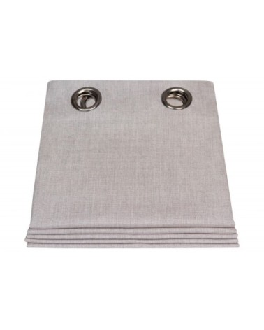 Rideau extérieur gris galet 140x250