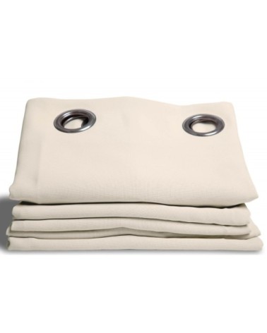 Rideau occultant beige coquille 140 x 260
