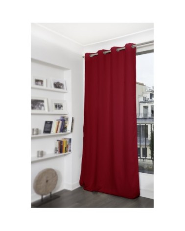 Rideau occultant rouge grenat 140 x 180